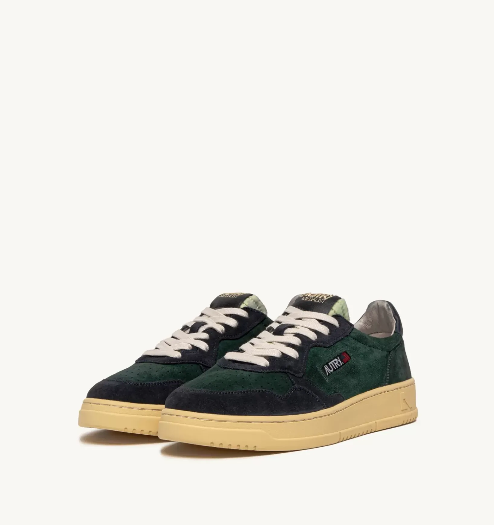 Sneakers Medalist Low In Suede Verde E Blu
