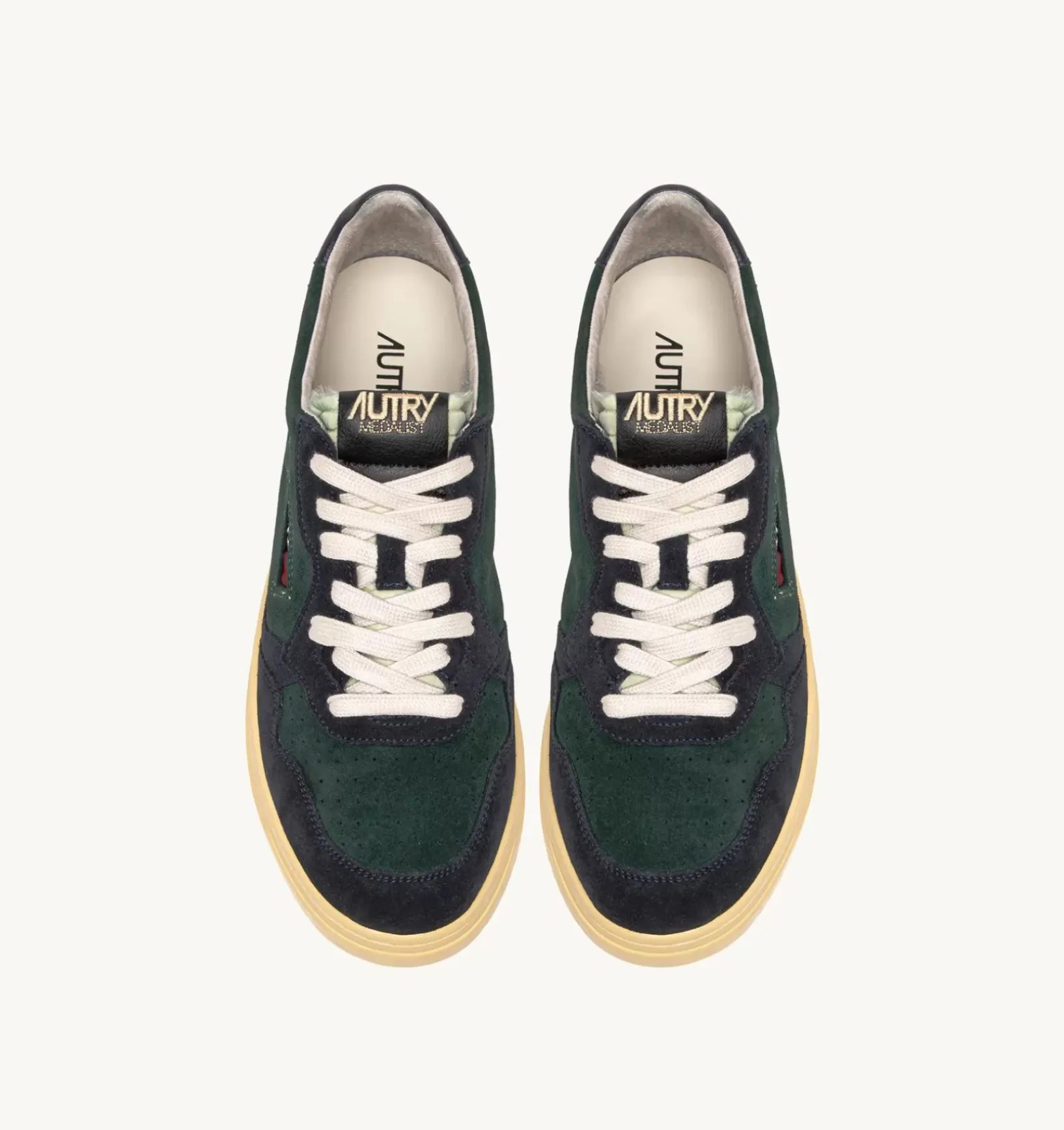 Sneakers Medalist Low In Suede Verde E Blu