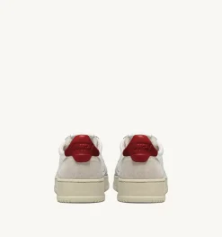 Sneakers Medalist Low In Suede E Pelle Bianca E Rosso