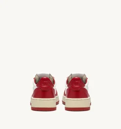 Sneakers Medalist Low In Pelle Bicolore Bianco E Rosso
