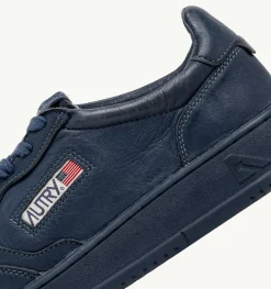 Sneakers Medalist Low In Pelle Di Capra Dark Denim
