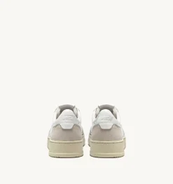 Sneakers Medalist Low In Suede E Pelle Bianca