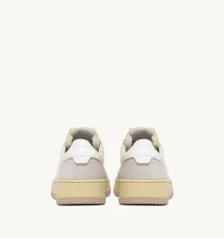 Sneakers Medalist Low In Velluto A Costine E Suede Colore Avorio