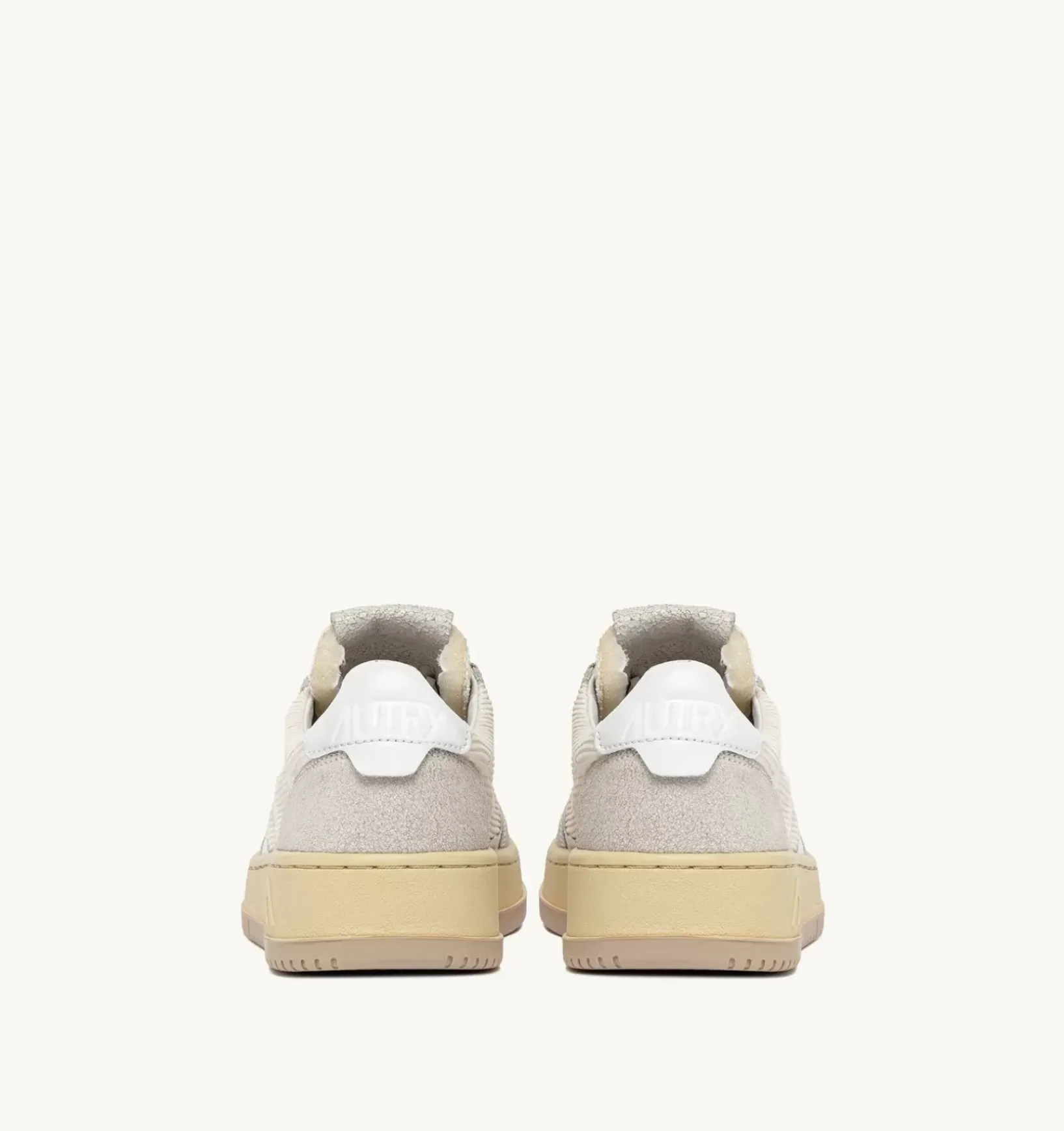 Sneakers Medalist Low In Velluto A Costine E Suede Colore Avorio