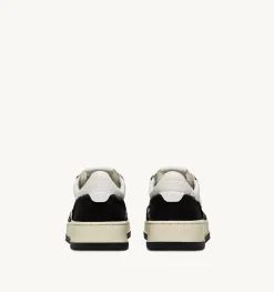Sneakers Medalist Low In Pelle Di Capra E Tela Bicolor Bianco Nero
