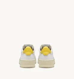 Sneakers Medalist Low In Pelle Bianca E Giallo
