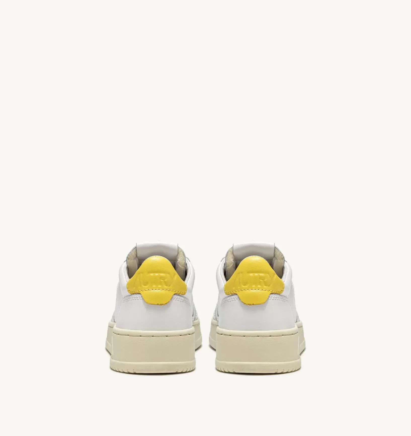 Sneakers Medalist Low In Pelle Bianca E Giallo