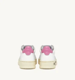 Sneakers Medalist Low In Pelle Bianca E Rosa