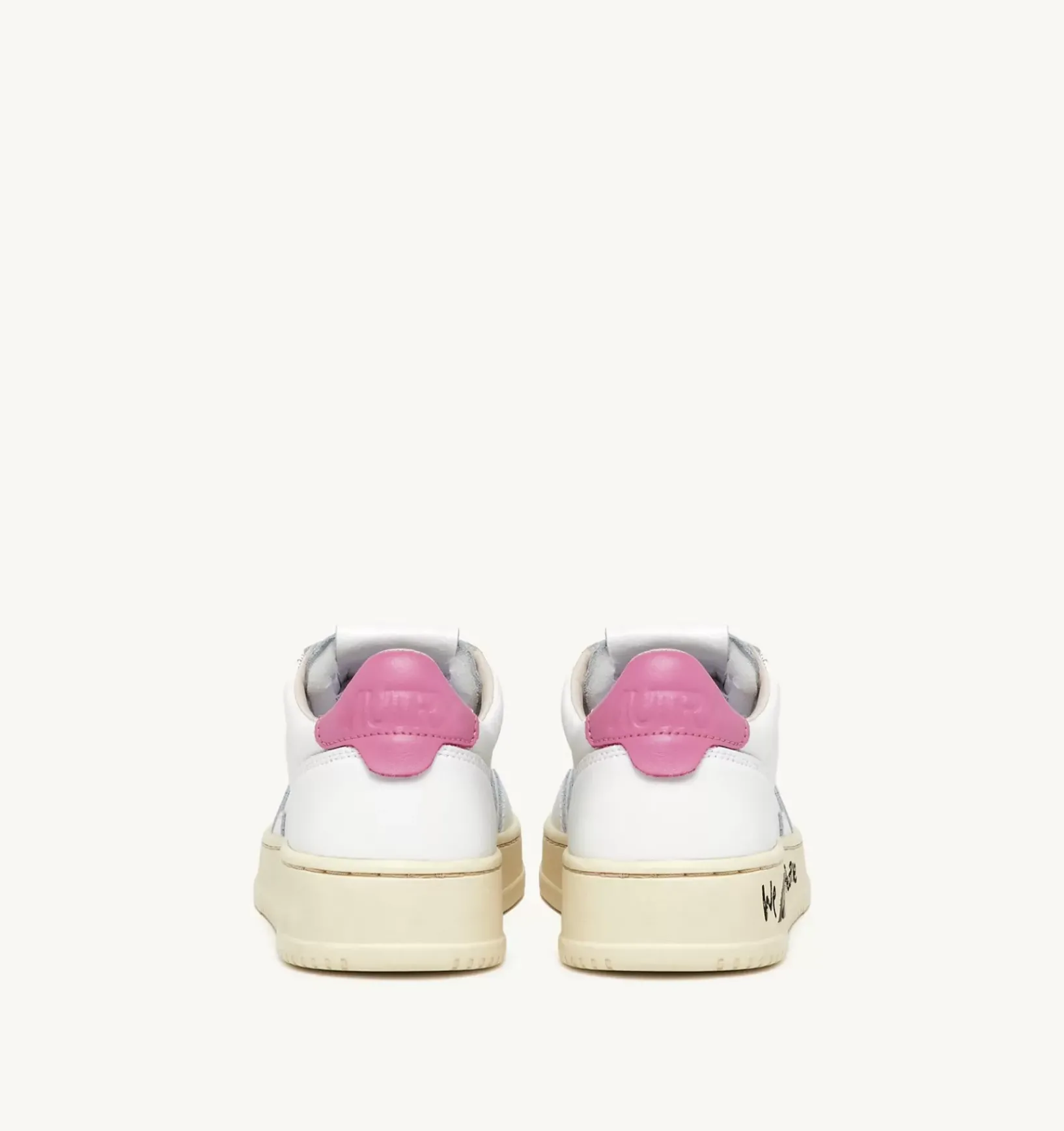 Sneakers Medalist Low In Pelle Bianca E Rosa