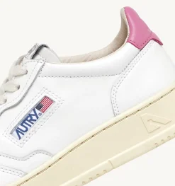 Sneakers Medalist Low In Pelle Bianca E Rosa