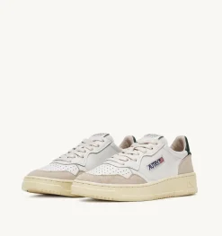 Sneakers Medalist Low In Suede E Pelle Bianca E Mount