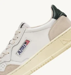 Sneakers Medalist Low In Suede E Pelle Bianca E Mount