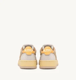 Sneakers Medalist Low In Velluto A Costine Taupe E Suede Colore Grigio