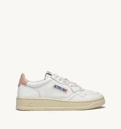 Sneakers Medalist Low In Pelle Bianca E Rosa
