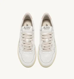 Sneakers Medalist Low In Pelle Bianca E Rosa