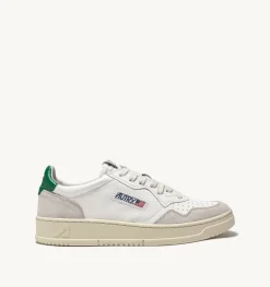 Sneakers Medalist Low In Suede E Pelle Bianca E Amazon