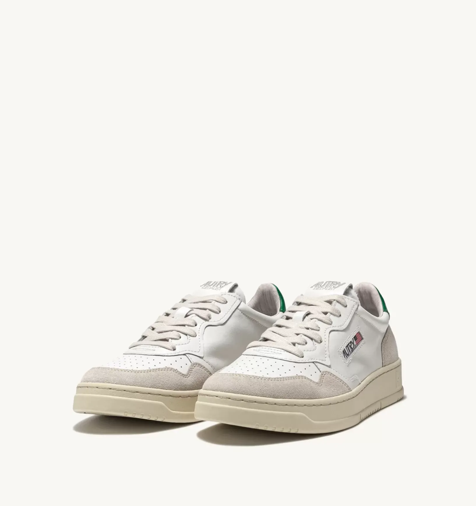 Sneakers Medalist Low In Suede E Pelle Bianca E Amazon