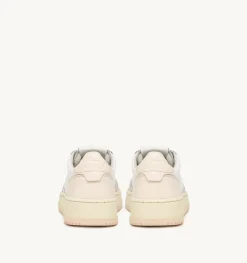 Sneakers Medalist Low In Pelle Bicolore Bianco E Rosa