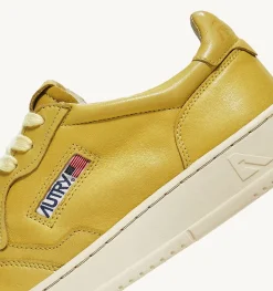 Sneakers Medalist Low In Morbida Pelle Yellow Iris Di Capra