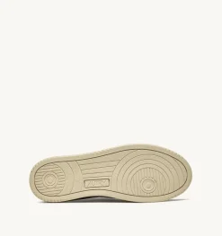Sneakers Medalist Low In Suede E Pelle Bianco E Military