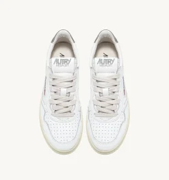 Sneakers Medalist Low In Pelle Bianca E Argento