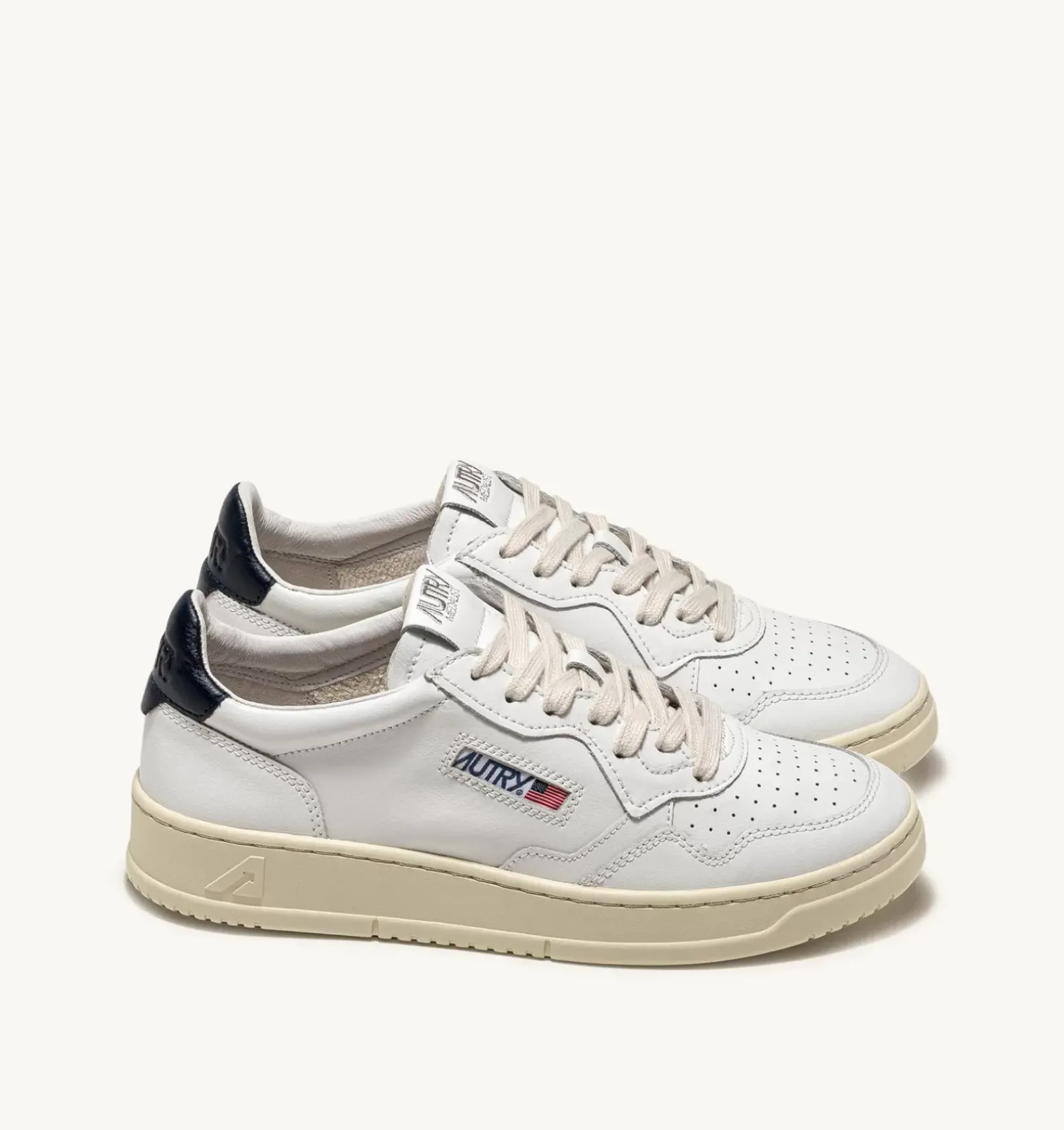 Sneakers Medalist Low In Pelle Bianca E Space