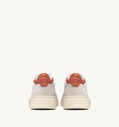 Sneakers Medalist Low In Pelle Bianca E Suede Beige