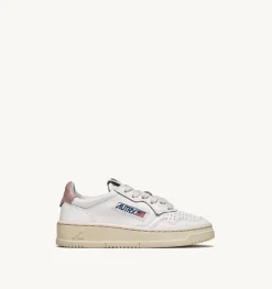Sneakers Medalist Low In Pelle Bianca Powder Per Bambini