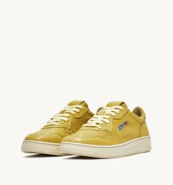 Sneakers Medalist Low In Morbida Pelle Yellow Iris Di Capra