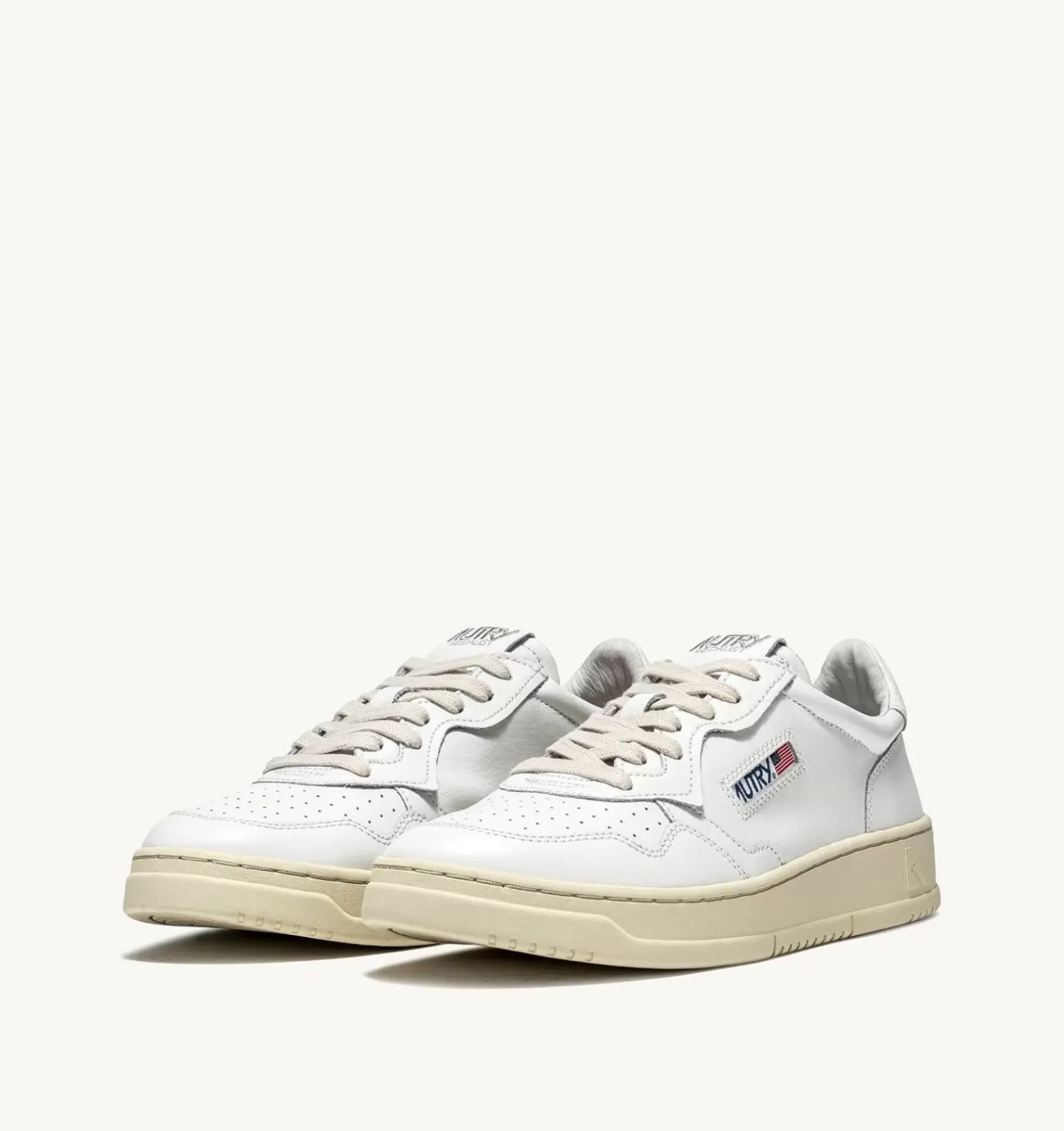 Sneakers Medalist Low In Pelle Bianca