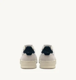 Sneakers Medalist Low In Suede E Pelle Bianca E Blue