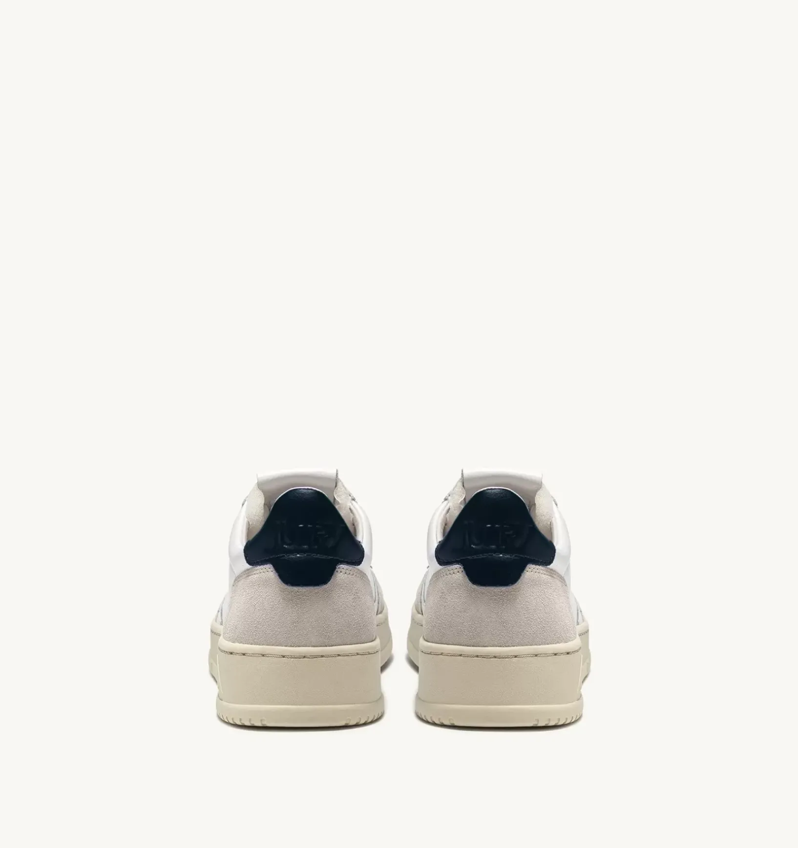 Sneakers Medalist Low In Suede E Pelle Bianca E Blue