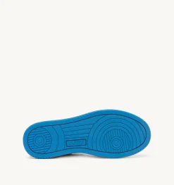 Sneakers Medalist Low In Pelle Bicolore Bianco E Azzurro