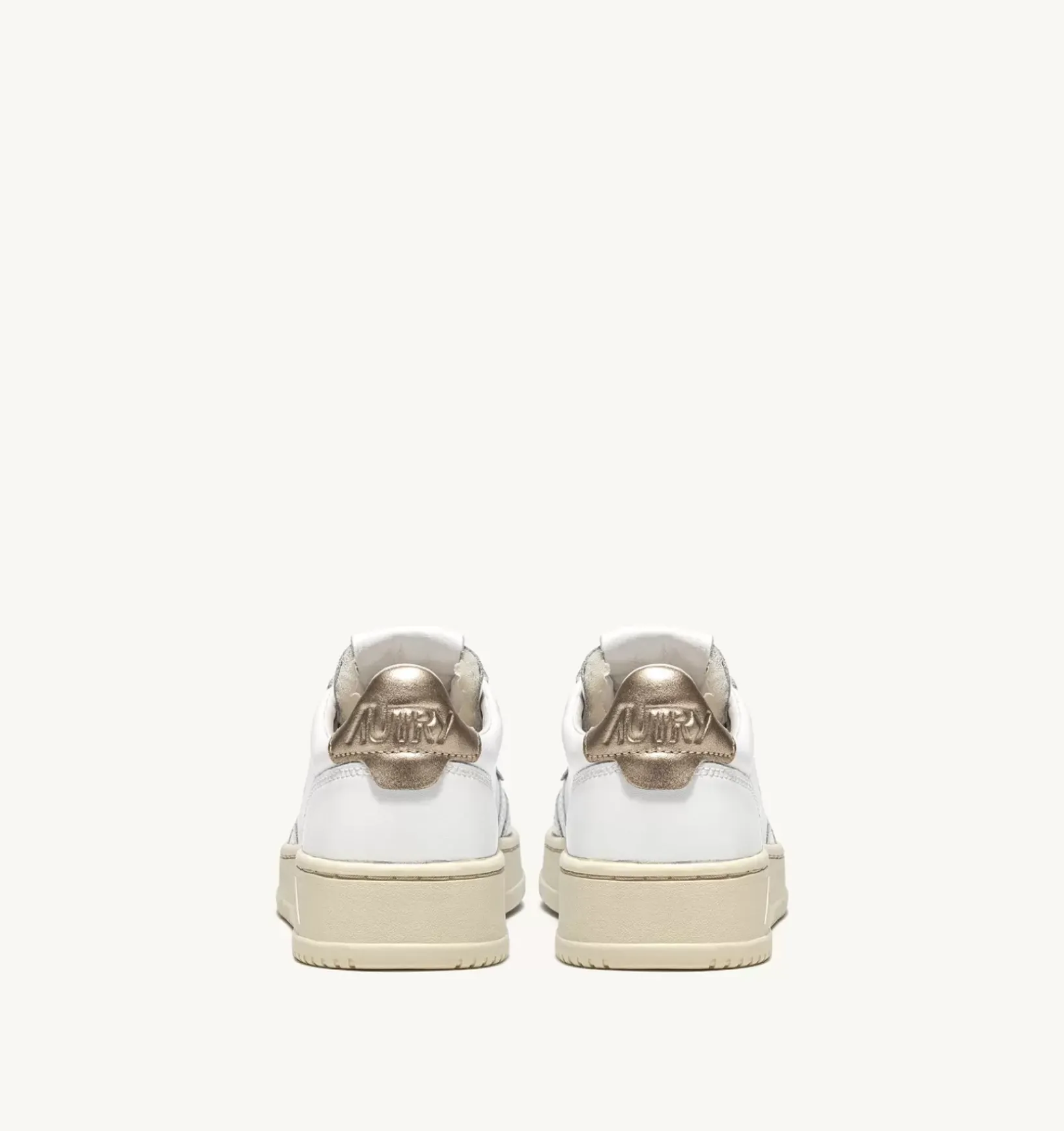 Sneakers Medalist Low In Pelle Bianca E Oro