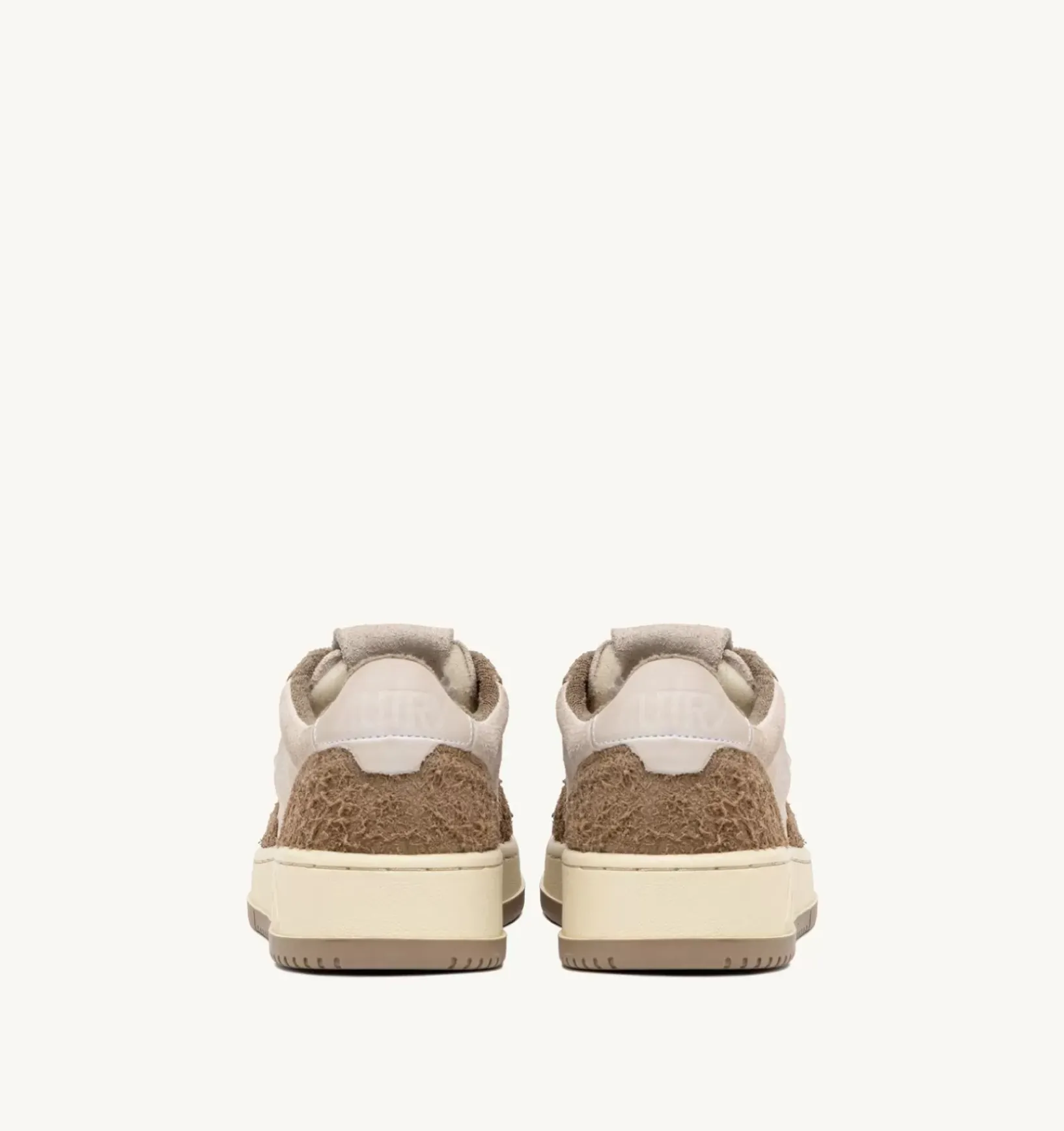 Sneakers Medalist Low In Suede Bianco E Suede Effetto Hair Mud