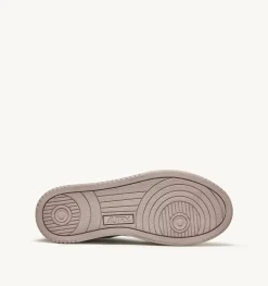 Sneakers Medalist Low In Pelle Bicolore Bianco E Mushroom