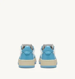 Sneakers Medalist Low In Pelle Bicolore Bianco E Sea