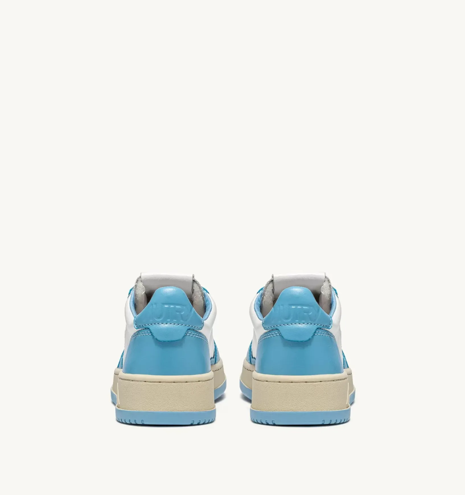 Sneakers Medalist Low In Pelle Bicolore Bianco E Sea