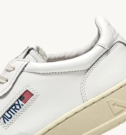 Sneakers Medalist Low In Pelle Bianca