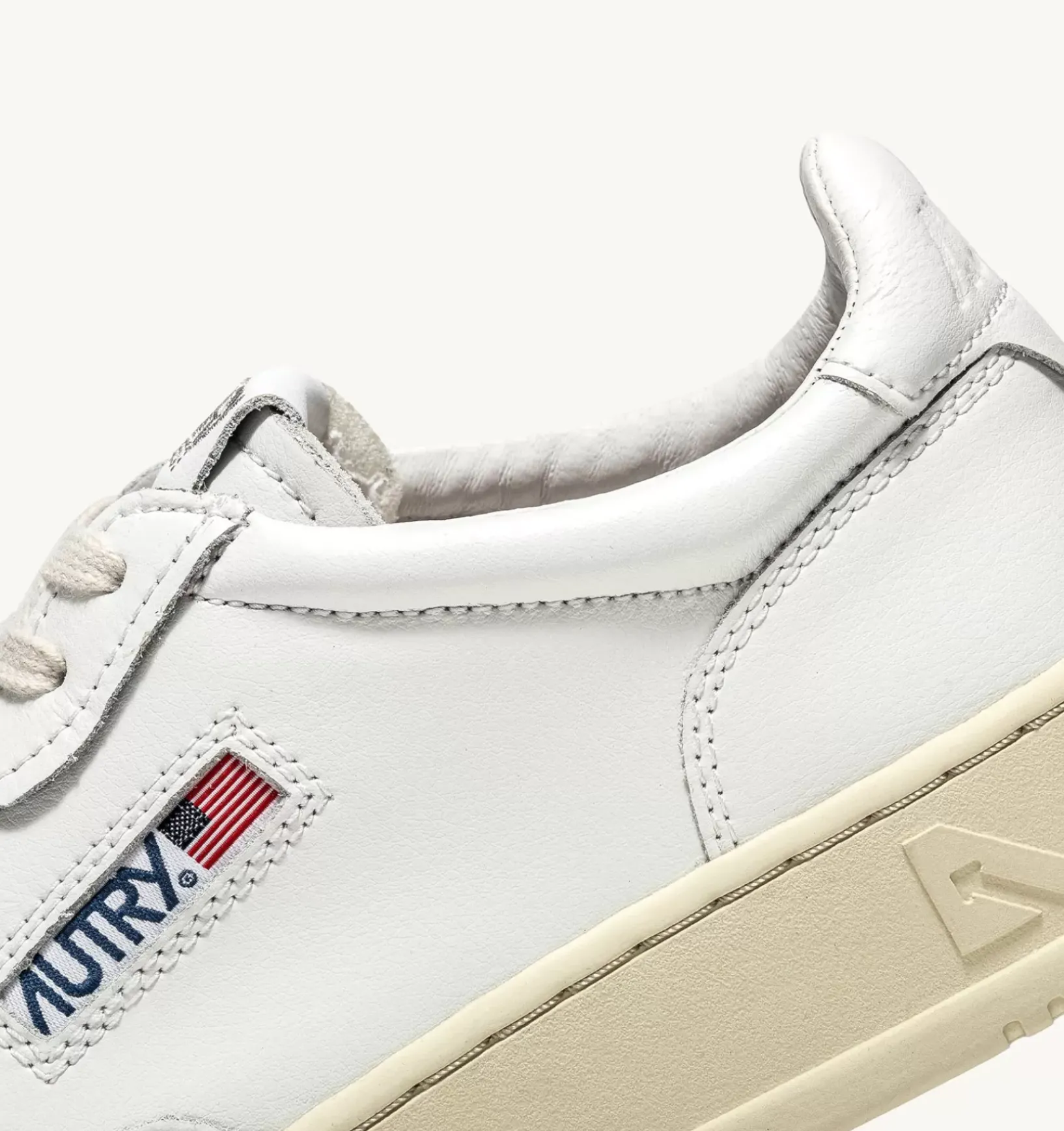 Sneakers Medalist Low In Pelle Bianca