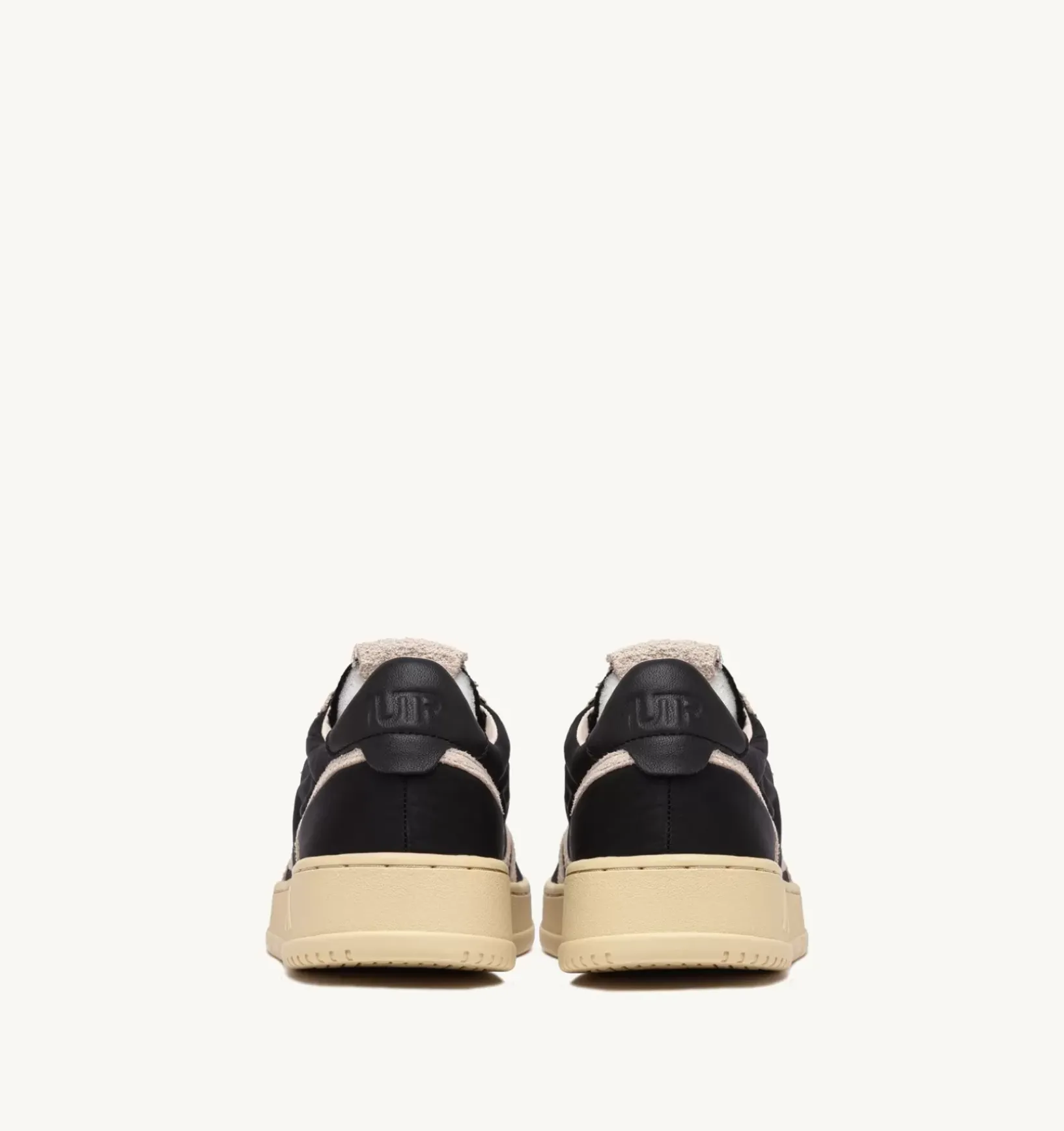 Sneakers Medalist Low In Nylon Nero E Suede Beige
