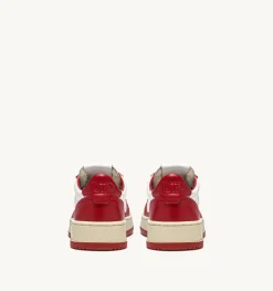 Sneakers Medalist Low In Pelle Bicolore Bianco E Rosso