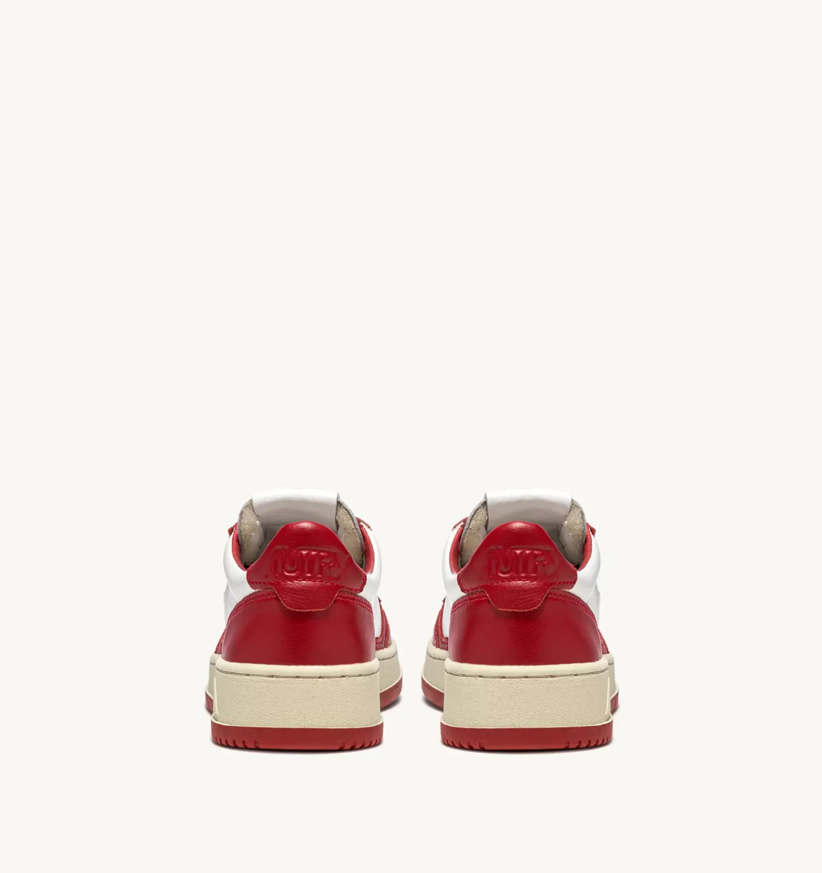 Sneakers Medalist Low In Pelle Bicolore Bianco E Rosso