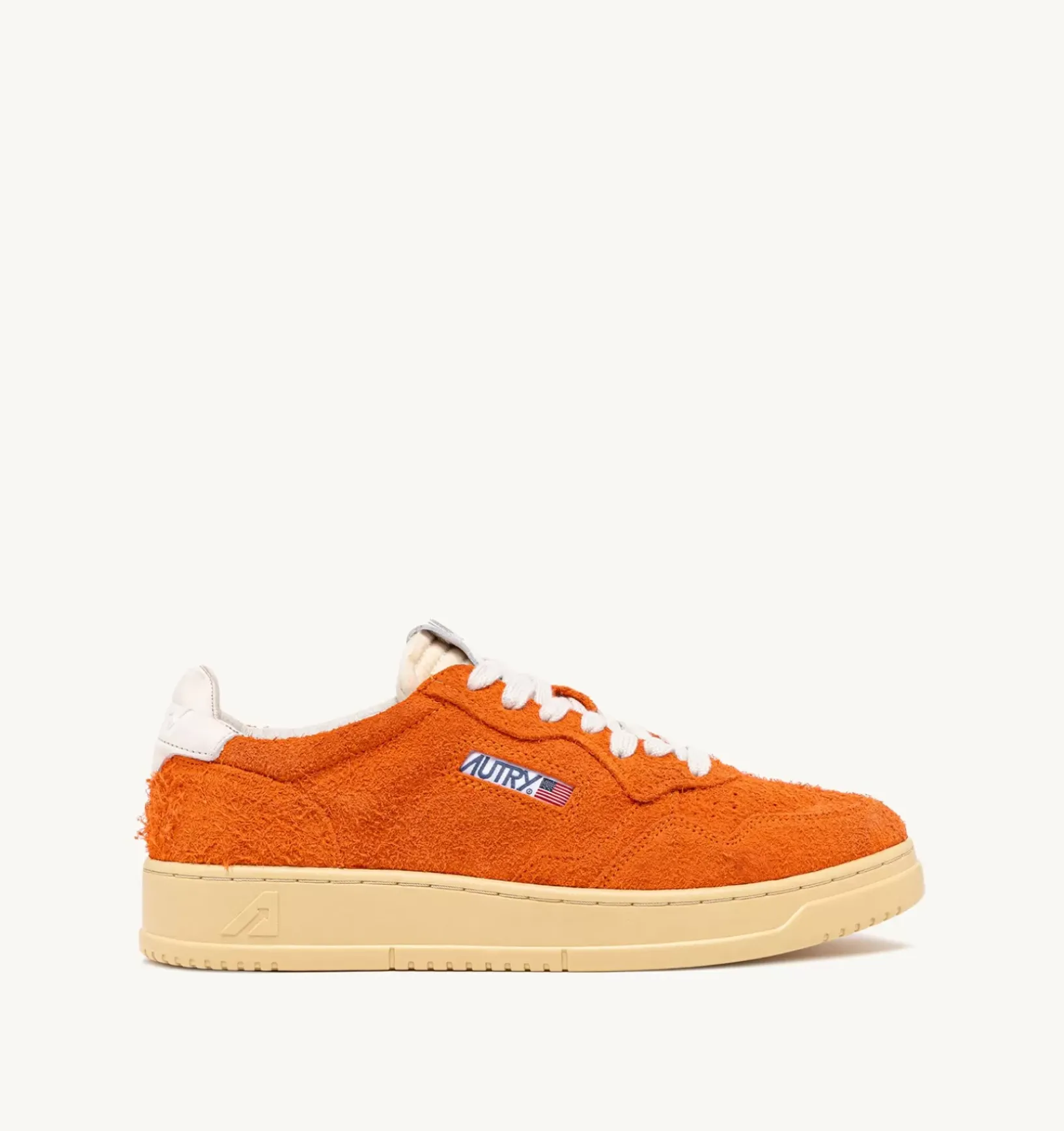 Sneakers Medalist Low In Suede Effetto Hair Arancione