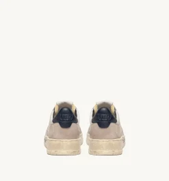 Sneakers Medalist Low In Pelle E Suede Bianco E Blu