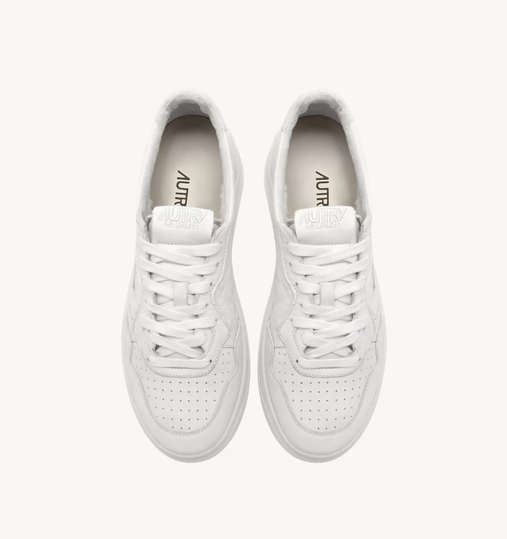 Sneakers Medalist Low In Pelle Di Capra Bianco Ottico
