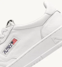 Sneakers Medalist Low In Pelle Di Capra Bianco Ottico