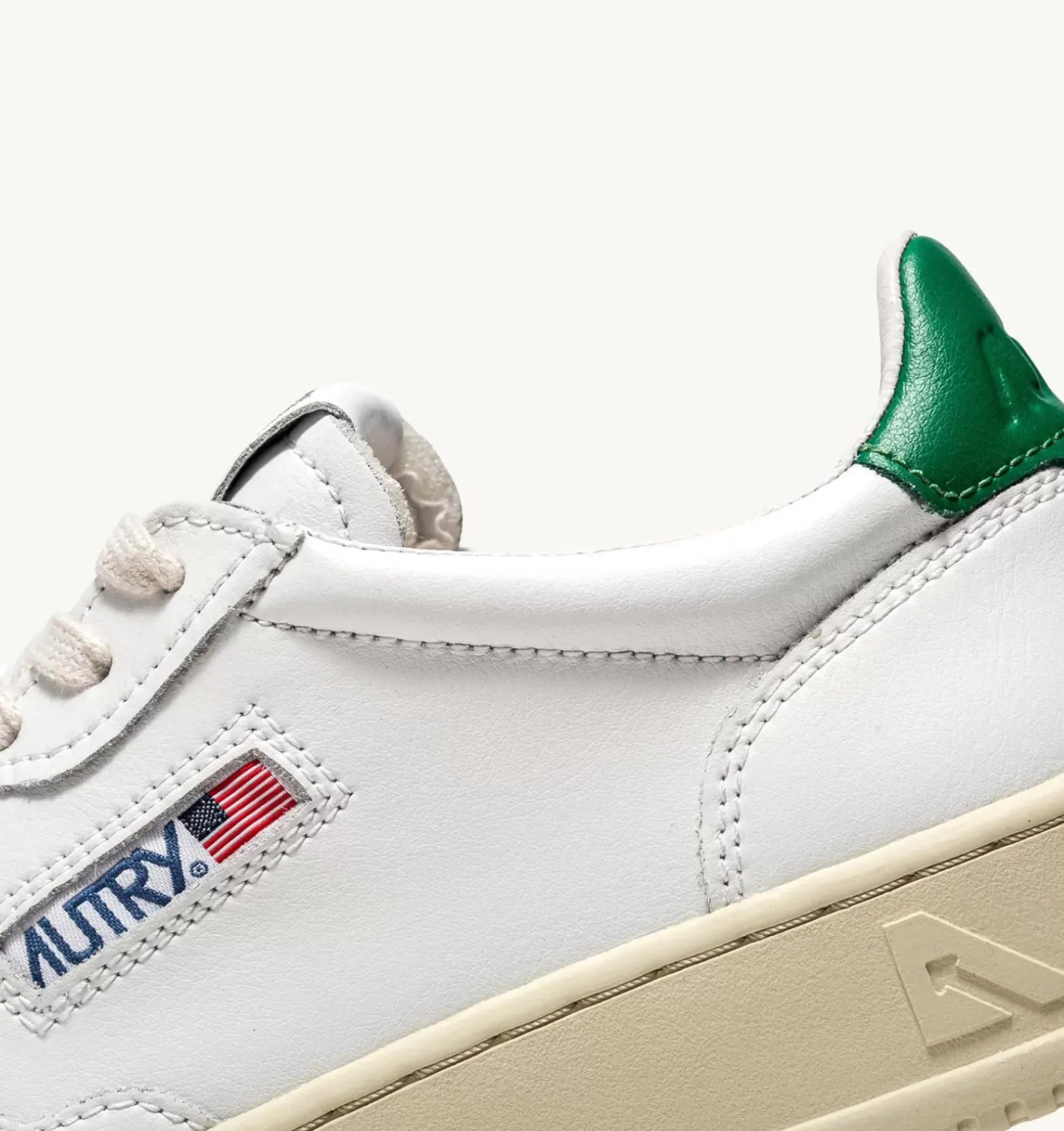 Sneakers Medalist Low In Pelle Bianca E Verde