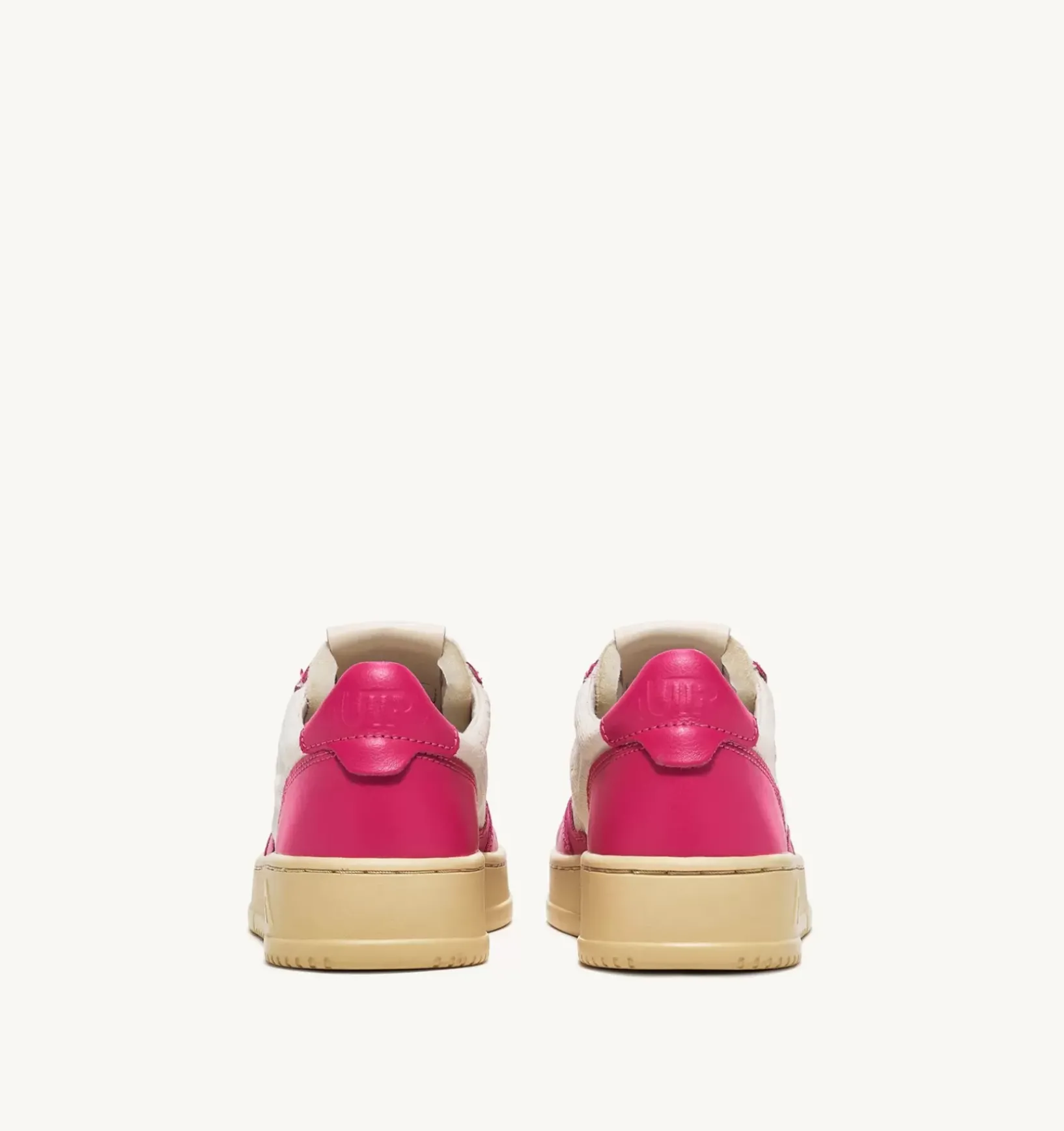 Sneakers Medalist Low In Pelle E Canvas Bianco E Bubble