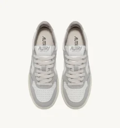 Sneakers Medalist Low In Pelle Bicolore Bianco E Vapor